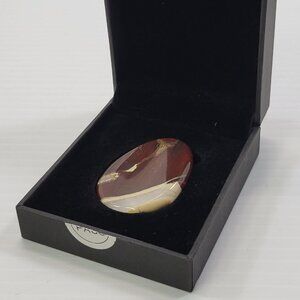 *B3) Artistone Indian Agate Thumb Pocket Polished Worry Stone